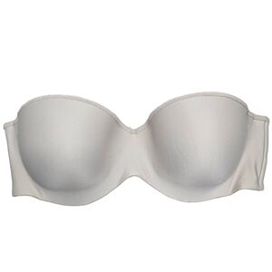 Lilyette Beige/Cream Strapless Push Up Bra Size 40C